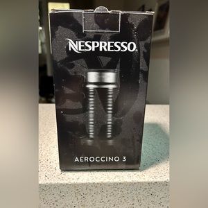 NEW Nespresso Aeroccino 3 (Original) Black Milk Frother Black - Available!
